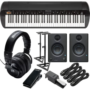 Korg SV-2 73-Key Vintage Stage Piano (Black) (Korg DS-2H Pedal Included), Presonus Eris3.5 Monitors, Monitor Stands, Presonus HD9, Nektar NX-P, (4) 1/4 Cables Bundle Korg SV-2 73-Key Vintage Stage Piano (Black) (Korg DS-2H Pedal Included), Presonus Eris3.5 Monitors, Monitor Stands, Presonus HD9, Nektar NX-P, (4) 1/4 Cables Bundle
