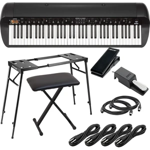 Korg SV-2 73-Key Vintage Stage Piano (Black) (Korg DS-2H Pedal Included), Neewer Keyboard Stand, Bench, Nektar NX-P, (4) 1/4 Cables, (2) Midi Cables Bundle Korg SV-2 73-Key Vintage Stage Piano (Black) (Korg DS-2H Pedal Included), Neewer Keyboard Stand, Bench, Nektar NX-P, (4) 1/4 Cables, (2) Midi Cables Bundle