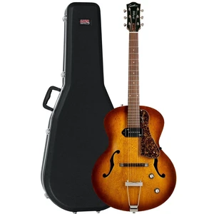 Godin (031986) 5th Avenue Electric Guitar Cognac Burst, Gator GC-DREAD Guitar Case Bundle Godin (031986) 5th Avenue Electric Guitar Cognac Burst, Gator GC-DREAD Guitar Case Bundle