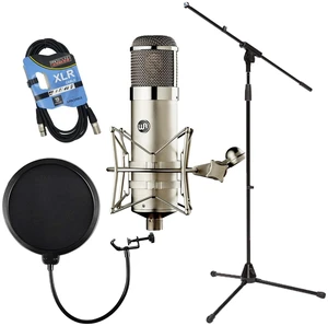 Warm Audio WA-47 Large-Diaphragm Tube Condenser, Mic Stand, Pop Filter, XLR Cable Bundle Warm Audio WA-47 Large-Diaphragm Tube Condenser, Mic Stand, Pop Filter, XLR Cable Bundle
