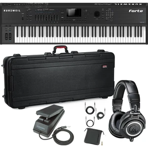 Kurzweil Forte 88-key Stage Piano (Foot Pedal Included), Gator GTSA-Key 88 Case, AT ATH-M50X, Kurzweil CC-1 Bundle Kurzweil Forte 88-key Stage Piano (Foot Pedal Included), Gator GTSA-Key 88 Case, AT ATH-M50X, Kurzweil CC-1 Bundle