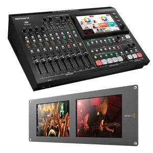 Roland VR-50HD MK II Multi-Format AV Mixer, Blackmagic Duo Rackmountable Dual 8" LCD Monitors Bundle Roland VR-50HD MK II Multi-Format AV Mixer, Blackmagic Duo Rackmountable Dual 8" LCD Monitors Bundle