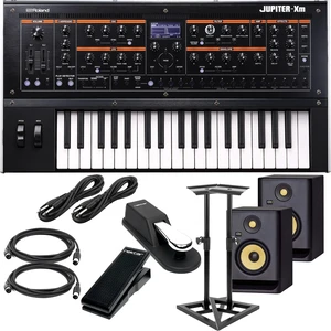 Roland Jupiter-Xm Portable Synthesizer, (2) KRK RP5G4 Monitor, Monitor Stands, Sustain Pedal, Nektar NX-P, (2) 1/4 Cables, (2) Midi Cables Bundle Roland Jupiter-Xm Portable Synthesizer, (2) KRK RP5G4 Monitor, Monitor Stands, Sustain Pedal, Nektar NX-P, (2) 1/4 Cables, (2) Midi Cables Bundle