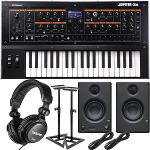 Roland Jupiter-Xm Portable Synthesizer, Presonus Eris3.5 Monitors, Monitor Stands, (2) 1/4 Cables, Tascam TH02 Bundle Roland Jupiter-Xm Portable Synthesizer, Presonus Eris3.5 Monitors, Monitor Stands, (2) 1/4 Cables, Tascam TH02 Bundle