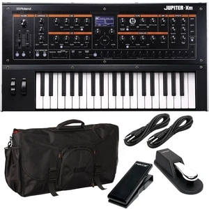 Roland Jupiter-Xm Portable Synthesizer, Gator G-Club Control 25, Sustain Pedal, Nektar NX-P, (2) 1/4 Cables Bundle Roland Jupiter-Xm Portable Synthesizer, Gator G-Club Control 25, Sustain Pedal, Nektar NX-P, (2) 1/4 Cables Bundle