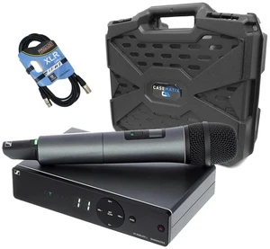 Sennheiser XSW 1-825 Wireless Microphone (A Range), CASEMATIX Wireless Microphone Case, XLR Cable Bundle Sennheiser XSW 1-825 Wireless Microphone (A Range), CASEMATIX Wireless Microphone Case, XLR Cable Bundle