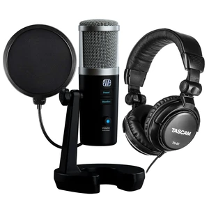 PreSonus Revelator USB Mic, Tascam TH02, Pop Filter Bundle PreSonus Revelator USB Mic, Tascam TH02, Pop Filter Bundle