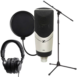Sennheiser MK 8 Large-diaphragm Mic, Mic Stand, Pop Filter, Presonus HD9 Headphones Bundle Sennheiser MK 8 Large-diaphragm Mic, Mic Stand, Pop Filter, Presonus HD9 Headphones Bundle