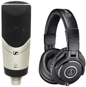 Sennheiser MK 8 Large-diaphragm Mic, Audio Technica ATH-M40X Recording Headphone Bundle Sennheiser MK 8 Large-diaphragm Mic, Audio Technica ATH-M40X Recording Headphone Bundle