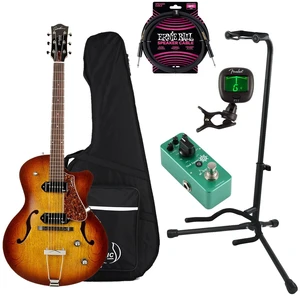 Godin (051519) 5th Avenue CW Kingpin Electric Guitar (Case Included), Donner Reverb Effect, Guitar Stand, Ernie Ball Cable PO6072, FT-1 Prof Tuner Bundle Godin (051519) 5th Avenue CW Kingpin Electric Guitar (Case Included), Donner Reverb Effect, Guitar Stand, Ernie Ball Cable PO6072, FT-1 Prof Tuner Bundle