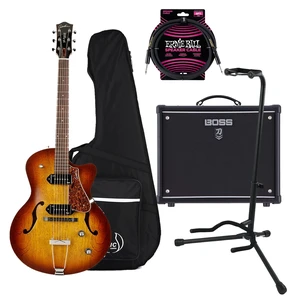Godin (051519) 5th Avenue CW Kingpin Electric Guitar (Case Included), Boss Katana 50 MKII, Guitar Stand, Ernie Ball Guitar Cable PO6072 Bundle Godin (051519) 5th Avenue CW Kingpin Electric Guitar (Case Included), Boss Katana 50 MKII, Guitar Stand, Ernie Ball Guitar Cable PO6072 Bundle