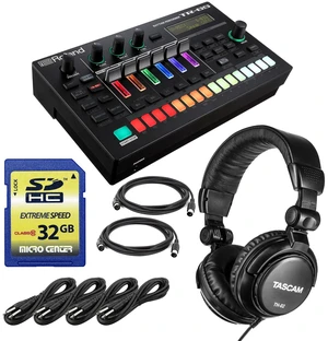 Roland AIRA TR-6S Rhythm Performer, SD Card 32GB, (4) 1/4 Cables, (2) Midi Cables, Tascam TH02 Headphones Bundle Roland AIRA TR-6S Rhythm Performer, SD Card 32GB, (4) 1/4 Cables, (2) Midi Cables, Tascam TH02 Headphones Bundle