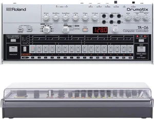 ROLAND BOUTIQUE TR-06 DRUMATIX, DECKSAVER, (2) 1/4 Cables Bundle ROLAND BOUTIQUE TR-06 DRUMATIX, DECKSAVER, (2) 1/4 Cables Bundle