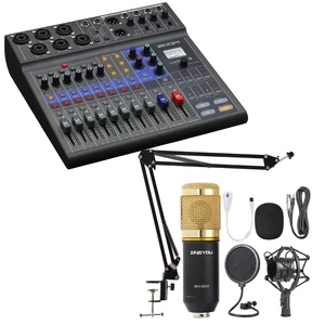 Zoom LiveTrak L-8 Portable Mixer, ZINGYOU Microphone Bundle Zoom LiveTrak L-8 Portable Mixer, ZINGYOU Microphone Bundle
