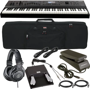 Kurzweil Forte 7 76-Key Stage Piano, Kurzweil CC-1 Pedal, Studiologic VFP 2, Sustain Pedal (Included), Gator GKB88 Bag, (2) 1/4 Cables, (2) Midi Cables, ATH-M30X Bundle Kurzweil Forte 7 76-Key Stage Piano, Kurzweil CC-1 Pedal, Studiologic VFP 2, Sustain Pedal (Included), Gator GKB88 Bag, (2) 1/4 Cables, (2) Midi Cables, ATH-M30X Bundle