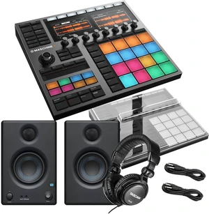 Native Instruments MASCHINE Plus, Decksaver, Presonus Eris3.5 Monitors, (2) 1/4 Cables, Tascam TH02 Headphones Bundle Native Instruments MASCHINE Plus, Decksaver, Presonus Eris3.5 Monitors, (2) 1/4 Cables, Tascam TH02 Headphones Bundle