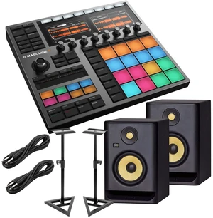 Native Instruments MASCHINE Plus, (2) KRK RP5G4 Monitors, (2) Monitor Stands, (2) 1/4 Cables Bundle Native Instruments MASCHINE Plus, (2) KRK RP5G4 Monitors, (2) Monitor Stands, (2) 1/4 Cables Bundle