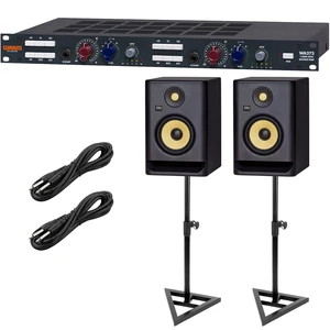 Warm Audio WA273 Dual-Channel Preamp, (2) KRK RP5G4 Monitorsm, Monitor Stands, (2) 1/4 Cables Bundle Warm Audio WA273 Dual-Channel Preamp, (2) KRK RP5G4 Monitorsm, Monitor Stands, (2) 1/4 Cables Bundle