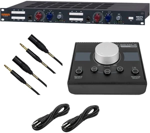 Warm Audio WA273 Dual-Channel Preamp, Mackie Big Knob Passive, (2) 1/4 Cables, (2) XLR to 1/4 Cables Bundle Warm Audio WA273 Dual-Channel Preamp, Mackie Big Knob Passive, (2) 1/4 Cables, (2) XLR to 1/4 Cables Bundle
