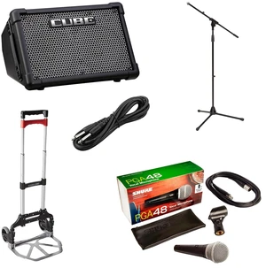 Roland CUBE Street EX - Magna Cart Personal 150 lb - PG48 Mic - 1/4 Cable - Mic Stand Roland CUBE Street EX - Magna Cart Personal 150 lb - PG48 Mic - 1/4 Cable - Mic Stand