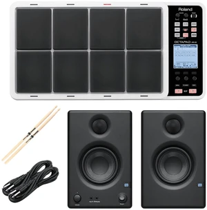 Roland OCTAPAD SPD-30 White - Presonus ERIS3.5 Monitors - (2) 1/4 Cables - Drum Sticks Roland OCTAPAD SPD-30 White - Presonus ERIS3.5 Monitors - (2) 1/4 Cables - Drum Sticks