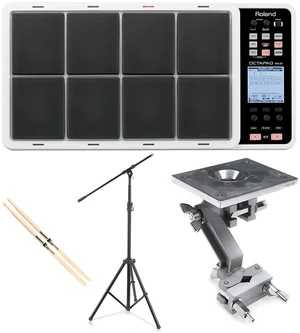 Roland OCTAPAD SPD-30 White - Roland APC-33 - Pyle Heavy Duty Mic Stand - Drum Stick Roland OCTAPAD SPD-30 White - Roland APC-33 - Pyle Heavy Duty Mic Stand - Drum Stick