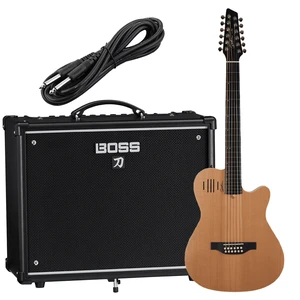 Godin A12 12-string Natural Semi-gloss (025343) - Boss Katana 50 Guitar - 1/4 Cable Godin A12 12-string Natural Semi-gloss (025343) - Boss Katana 50 Guitar - 1/4 Cable