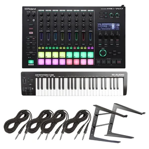 Roland MC-707 GROOVEBOX + M-Audio Keystation 49 MK3 49-Key USB-Powered MIDI Controller Package. Roland MC-707 GROOVEBOX + M-Audio Keystation 49 MK3 49-Key USB-Powered MIDI Controller Package.