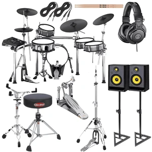 Roland TD-50KV V-Drums 5pc Electronic Drum Set Drum Essentials Bundle Roland TD-50KV V-Drums 5pc Electronic Drum Set Drum Essentials Bundle