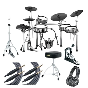 Roland TD-50KV Electronic Drum Set + Hardware + Headphones + Mogami TRS Cables Roland TD-50KV Electronic Drum Set + Hardware + Headphones + Mogami TRS Cables