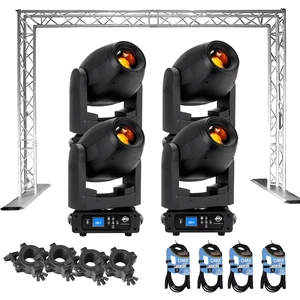 (4) American DJ Focus Spot 4Z 200W LED Moving Head Spot Fixtures with CHAUVET DJ Trusst QT-GOAL Portable Goal Post Kit Package (4) American DJ Focus Spot 4Z 200W LED Moving Head Spot Fixtures with CHAUVET DJ Trusst QT-GOAL Portable Goal Post Kit Package