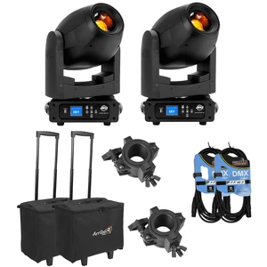 (2) American DJ Focus Spot 4Z 200W LED Moving Head Spot Fixtures with Arriba Cases ACR-16 Lighting Case Package (2) American DJ Focus Spot 4Z 200W LED Moving Head Spot Fixtures with Arriba Cases ACR-16 Lighting Case Package