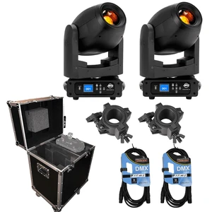 (2) American DJ Focus Spot 4Z 200W LED Moving Head Spot Fixtures with Road Case Package (2) American DJ Focus Spot 4Z 200W LED Moving Head Spot Fixtures with Road Case Package