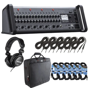 Zoom LiveTrak L-20R 20-Channel Digital Mixer-Recorder for Stage Use + Gator Cases G-MIXERBAG-1818 Padded Nylon Mixer/Equipment Bag + Tascam TH-02 Studio Headphones (Black) and Cables. Zoom LiveTrak L-20R 20-Channel Digital Mixer-Recorder for Stage Use + Gator Cases G-MIXERBAG-1818 Padded Nylon Mixer/Equipment Bag + Tascam TH-02 Studio Headphones (Black) and Cables.