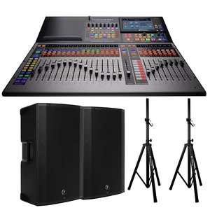 PreSonus StudioLive 32SX Series III S 32-Channel Compact Digital Mixer/Recorder/Interface + (2) Mackie Thump15A 1300 Watts EA + Speaker Stands with Bag PreSonus StudioLive 32SX Series III S 32-Channel Compact Digital Mixer/Recorder/Interface + (2) Mackie Thump15A 1300 Watts EA + Speaker Stands with Bag