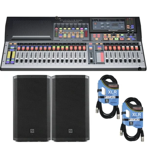 PreSonus StudioLive 32SX Series III S 32-Channel Compact Digital Mixer/Recorder/Interface + Electro-Voice ZLX-12P 12" 2-Way Powered 1000W Speakers Pair and Cables. PreSonus StudioLive 32SX Series III S 32-Channel Compact Digital Mixer/Recorder/Interface + Electro-Voice ZLX-12P 12" 2-Way Powered 1000W Speakers Pair and Cables.