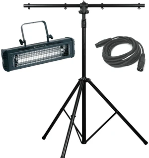 American DJ Mega Flash DMX 800W Strobe + Tripod Lighting Stand and Cable. American DJ Mega Flash DMX 800W Strobe + Tripod Lighting Stand and Cable.