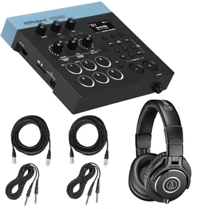 Roland TM-6 Pro Drum Trigger Module + Audio-Technica ATH-M40x Monitor Headphones and Cables. Roland TM-6 Pro Drum Trigger Module + Audio-Technica ATH-M40x Monitor Headphones and Cables.