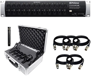 PreSonus StudioLive 24R - 26-Input, 32-Channel Series III Stage Box and Rack Mixe + Audix DP5 Complete Drum Microphone Package (5 Microphones) and (5) XLR Cables. PreSonus StudioLive 24R - 26-Input, 32-Channel Series III Stage Box and Rack Mixe + Audix DP5 Complete Drum Microphone Package (5 Microphones) and (5) XLR Cables.
