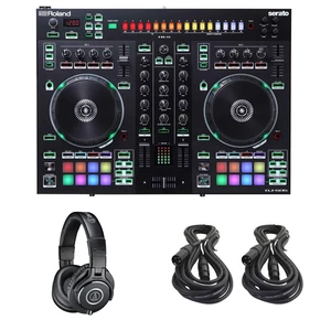 Roland DJ-505 Serato DJ Controller with Strip Light Kit & (1) Audio-Technica ATH-M40x Professional Monitor Headphones Roland DJ-505 Serato DJ Controller with Strip Light Kit & (1) Audio-Technica ATH-M40x Professional Monitor Headphones