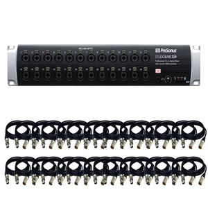 PRESONUS Studiolive 32R Digital Rack Mixer+ 32 XLR cables PRESONUS Studiolive 32R Digital Rack Mixer+ 32 XLR cables