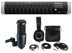 PRESONUS Studiolive 32R Digital Rack Mixer+Mic+Audio Technica Headphones+Mic PRESONUS Studiolive 32R Digital Rack Mixer+Mic+Audio Technica Headphones+Mic