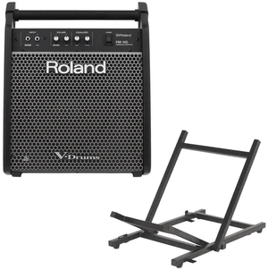 Roland PM-100 Personal Monitor for V-Drums + On-Stage RS4000 Folding Guitar Amplifier Stand Roland PM-100 Personal Monitor for V-Drums + On-Stage RS4000 Folding Guitar Amplifier Stand