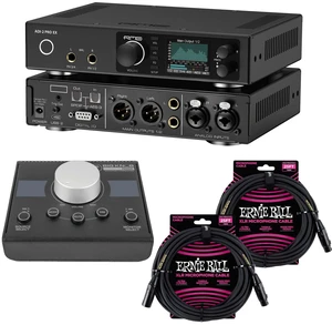 RME ADI-2 Pro EX 768 kHz AD/DA Converter - Mackie Big Knob Passive - (2) ErnieBall XLR 25FT Bundle RME ADI-2 Pro EX 768 kHz AD/DA Converter - Mackie Big Knob Passive - (2) ErnieBall XLR 25FT Bundle