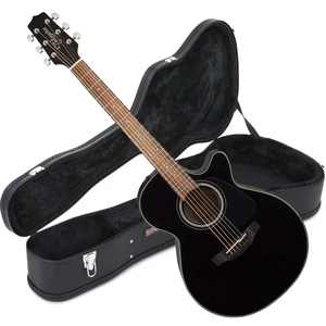 Takamine GF30CE Acoustic-Electric Guitar, Black, Gator Economy Wood Case Bundle Takamine GF30CE Acoustic-Electric Guitar, Black, Gator Economy Wood Case Bundle