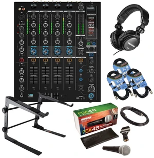 Reloop RMX-95 Digital Club Mixer, Shure PG48, Laptop Stand, Tascam TH02, (3) XLR Cables Bundle Reloop RMX-95 Digital Club Mixer, Shure PG48, Laptop Stand, Tascam TH02, (3) XLR Cables Bundle