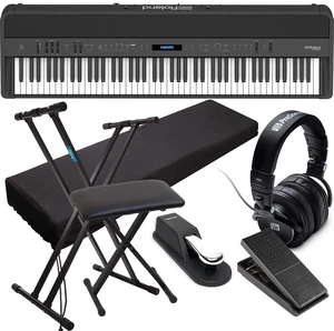 Roland FP-90X Digital Piano (Black), Stand, Bench, Cover, Sustain Pedal, Presonus HD9, Yamaha FC7 Bundle Roland FP-90X Digital Piano (Black), Stand, Bench, Cover, Sustain Pedal, Presonus HD9, Yamaha FC7 Bundle