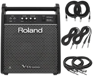 Roland PM-100 Personal Monitor for V-Drums and Cables Package. Roland PM-100 Personal Monitor for V-Drums and Cables Package.