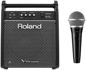 Roland PM-100 Personal Monitor for V-Drums + Dynamic Vocal Microphone Roland PM-100 Personal Monitor for V-Drums + Dynamic Vocal Microphone