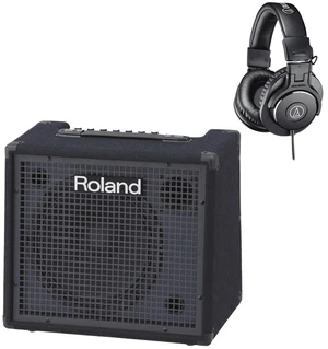 ROLAND KC-200 MIXING KEYBOARD AMPLIFIER & Audio-Technica ATH-M30x Monitor Headphones (Black) ROLAND KC-200 MIXING KEYBOARD AMPLIFIER & Audio-Technica ATH-M30x Monitor Headphones (Black)